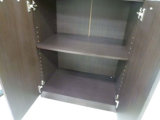 スリム食器棚 幅60×奥行39.5×高さ178cm ダークブラウン ハイタイプ