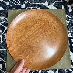 屋久杉で作られたお皿(約29cm  未使用)