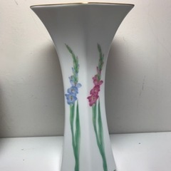 K2401-749 香蘭社 花瓶 花器 六角形 汚れあり 中古