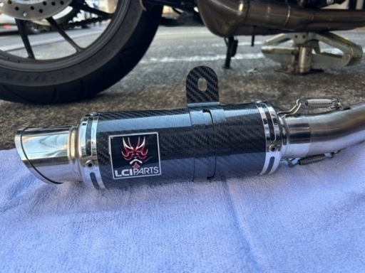 LCI PARTS カーボンファイバー マフラー （CB400sf NC42） なし LCI