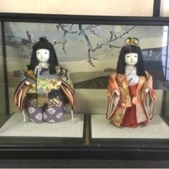 日本人形　ガラスケース　雛人形　