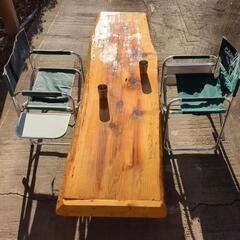 手作り☆杉テーブル無垢（１枚もの）テーブルのみ