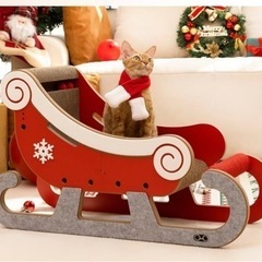 クリスマススノーモービル 猫用爪研ぎ 爪とぎ おもちゃ ねこ　ネコ