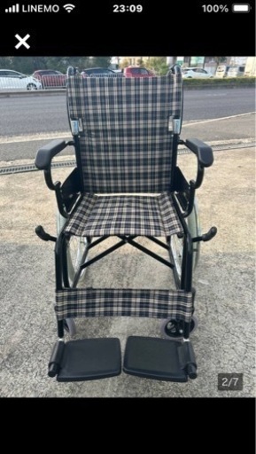 【決まりました】自走式車椅子ノーパンクタイヤ美品