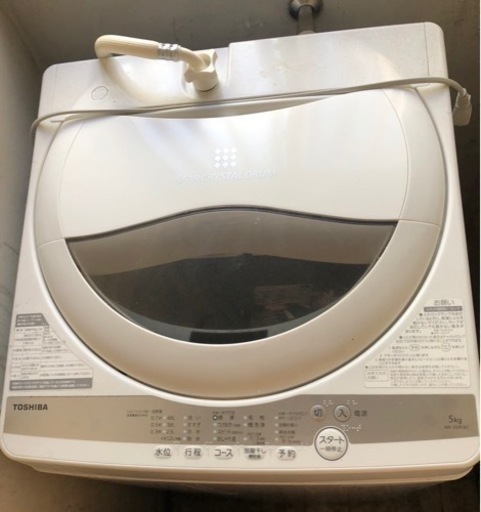 TOSHIBA 東芝 5kg洗濯機 AW-5G9（W） 2021年製