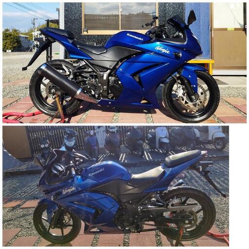 【ご成約】全国陸送手配可能 カワサキ Ninja250R ニンジャ 紺 始動動画あり