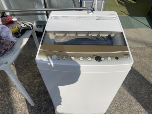 【リサイクルサービス八光】2022年製 ハイアール　全自動洗濯機 ホワイト JW-C60C-W 洗濯6.0kg /簡易乾燥(送風機能)