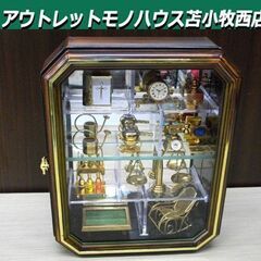 金属製 ミニチュア雑貨 11点セット 洋風 コレクションケース付...