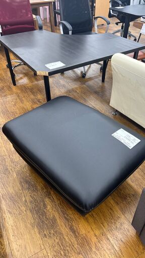 ★ジモティ割あり★  オットマン ブラック H45×D67×W95 クリーニング済み MT166