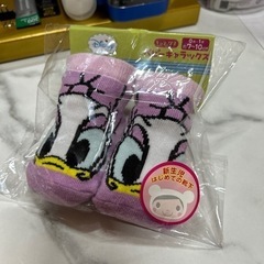 ベビー　靴下　7-10cm 0-1歳用　ディズニー　デイジー