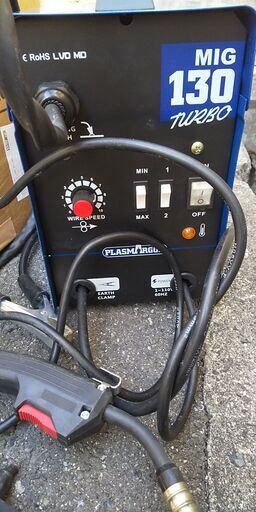 (お取引中)PLASMARGON 半自動溶接機MIG130 TURBO 家庭用 AC100V 中古品