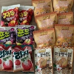 韓国お菓子)フルーツグミ&アーモンド