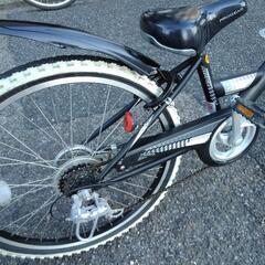 中古子供自転車2895 24インチ 6段ギヤ LEDオートライト 身長