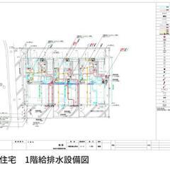 建築設備図面CADトレース　6000円/枚