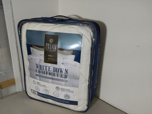 【新品・未使用品】HOTEL GRAND ホワイトグースダウン 羽毛掛け布団 シングルサイズ