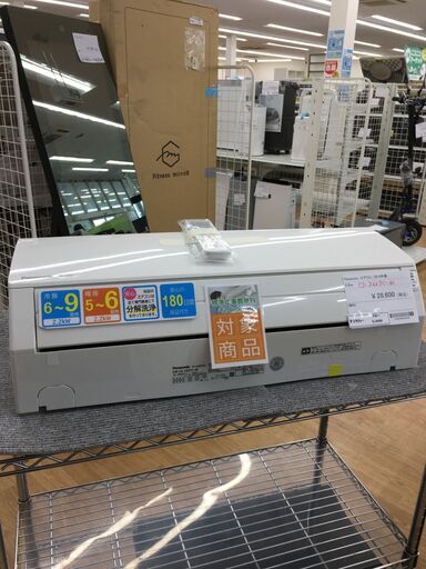 ★期間限定SALE★標準工事費込み★ Panasonic　パナソニック エアコン  2.2kw 18年製 室内機分解洗浄 SJ4896