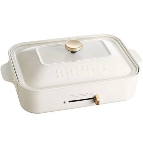 BRUNO コンパクトホットプレート ホワイト BOE021-WH