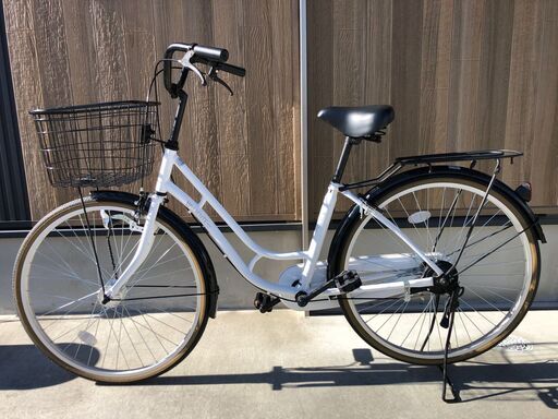 中古自転車　26インチ　①　シングル　オートライト