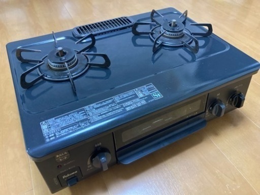パロマ　ガスコンロ２口グリル付き　都市ガス