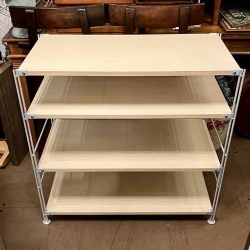 《売約済》MUJI 無印良品　無印　ユニットシェルフ　オープンシェルフ　スチールラック　  高さ調整　可能　可変式
