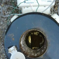 長府、石油風呂釜バーナー付き