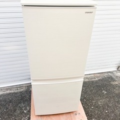 2019年製 SHARP 2ドア 冷蔵庫 SJ-D14E-W