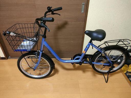 ほぼ新品自転車20インチ　鍵と自転車カバー付