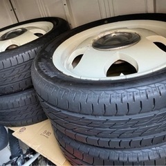 （お話し中）ブリヂストン165/55 R14 アルミホィール付タイヤ