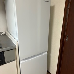 ハイセンス 冷蔵庫 幅49cm 175L ホワイト