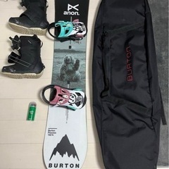 【ネット決済・配送可】BURTON 6点セットスノーボード板 p...