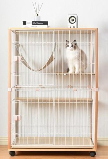 Purlove 猫 ケージ キャットケージ 2段