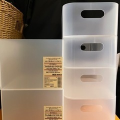 【2月25日まで出品】MUJI   クリア　収納　ボックス