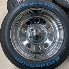 デイトナ メッキ T.S.W◇BFグットリッチ ラジアルT/A 195/60R15 付◇7J 