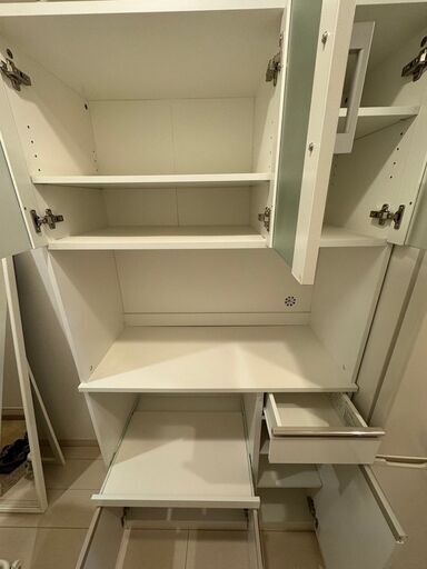 楽天市場】【新サイズ発売】食器棚 ロータイプ レンジボード 幅80cm 幅 
