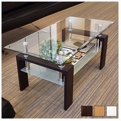 【ネット決済】ガラス　テーブル　センターテーブル