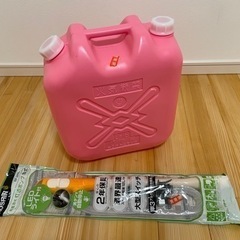 【未使用品】ポリタンク&乾電池式灯油ポンプ