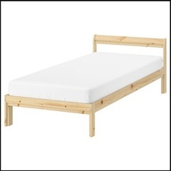 【美品】IKEA ベッド 90×200 必要な方はマットレスも付属