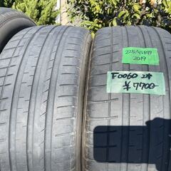 F0060　中古タイヤ2本セット！225/45R17 ピレリP7EVO