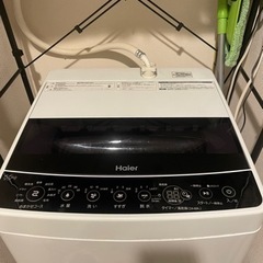 Haier(ハイアール)洗濯機 2019年製、洗濯機ラック【2点...