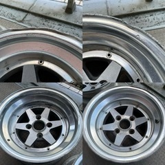 当時物！ロンシャン XR-4 14インチ Aタイプ 8J-13 深リム 旧車 暴走族 AE86 箱スカ