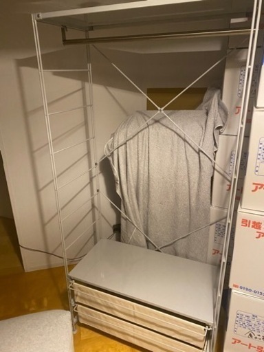 家具 収納家具　無印良品スチールユニットシェルフ