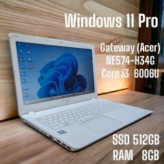 gateway ne572 corei7SSD 512 win11 100%充電