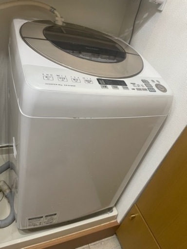 新品付属品付き☆シャープ　穴なし槽サイクロン洗浄洗濯機☆9kg
