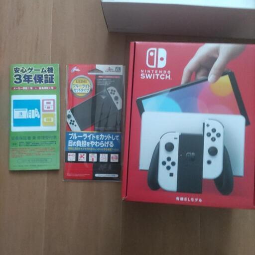 1月購入 3年保証付  Nintendo Switch有機ELモデル＋連射コントローラ