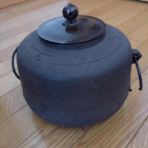 茶道具　鉄製茶釜