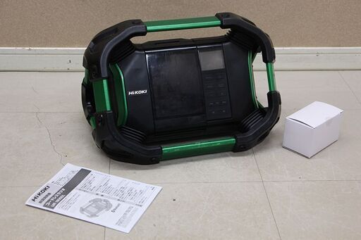 HiKOKI(旧日立工機) 14.4V 18V共用 コードレスラジオ 充電式 Bluetooth機能搭載 AC100V使用可 蓄電池・充電器別売り UR18DSDL(NN)本体のみ (D5471ayxY)