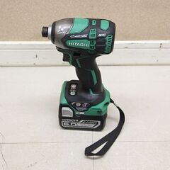 HiKOKI ハイコーキ コードレスインパクトドライバ 本体 WH14DDL2 バッテリー付 14.4v 6.0Ah BSL1460 日立 (D5472kyxY)