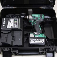 HiKOKI ハイコーキ コードレスインパクトドライバ 本体 WH14DDL2 バッテリー付 14.4v 6.0Ah BSL1460 日立 (D5472kyxY)