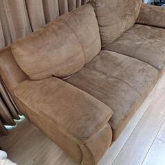 ソファー ブラウン 西海岸風 ヴィンテージ風