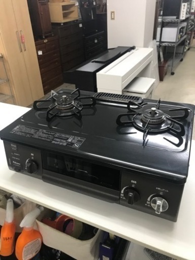 取引場所　南観音　ロ2401-778 Paloma ガステーブル　LP ガス用　2021年製　IC-S 37 BM-R 汚れ　キズあり